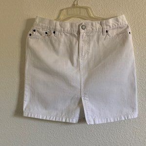 Old Navy White Denim Jean Skirt